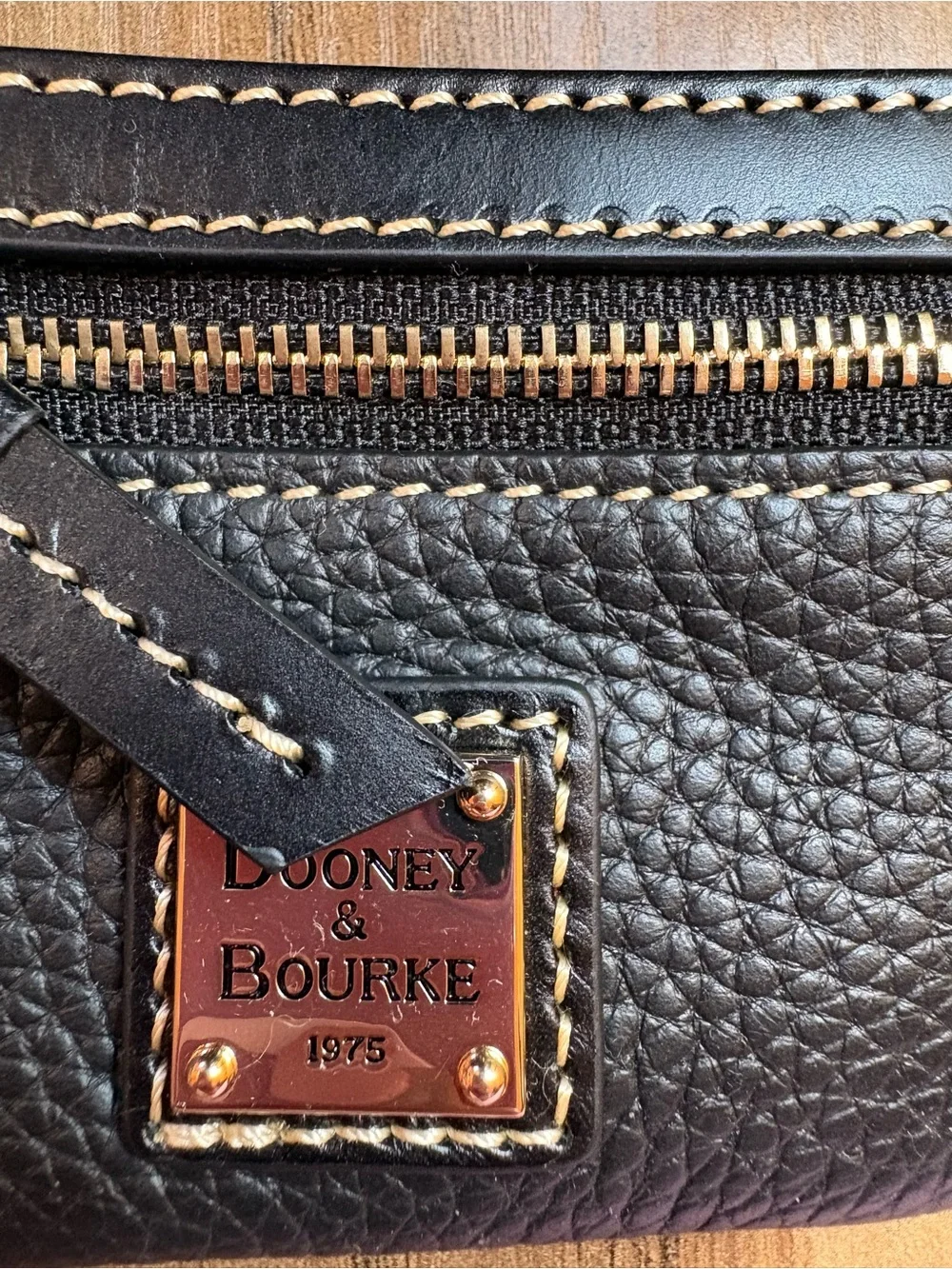 Dooney and Bourke coin purse black